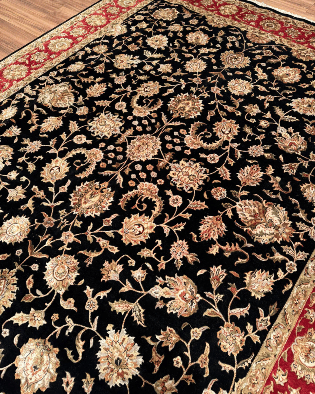 Ottoman Elegance Hand-Knotted Wool Rug 8' x 10' 2"
