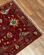 Sultani Hand-Knotted Wool Rug 3' 4" x 5'
