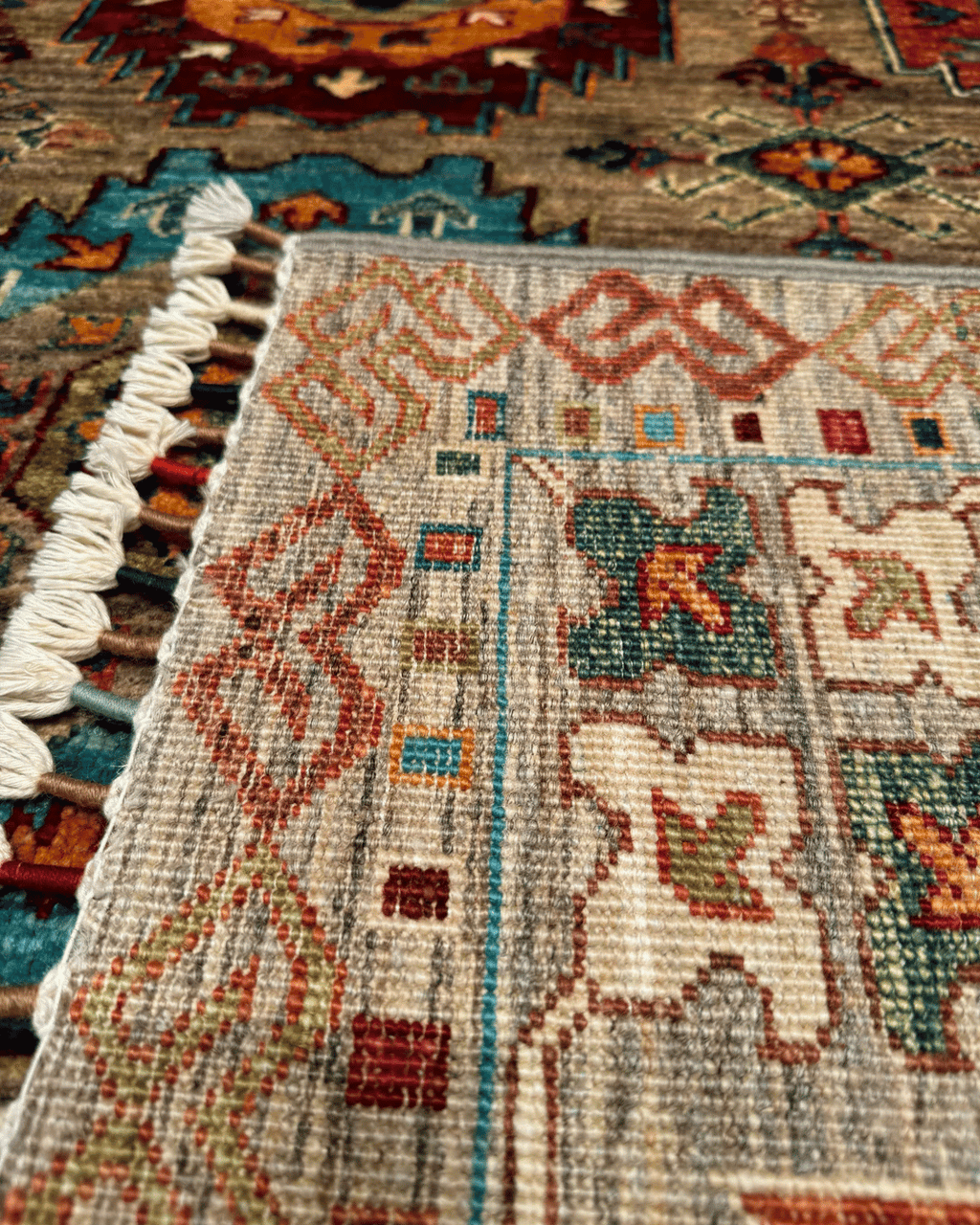 Wolle im afghanischen Stil 1,8x4,8ft – 55x146cm