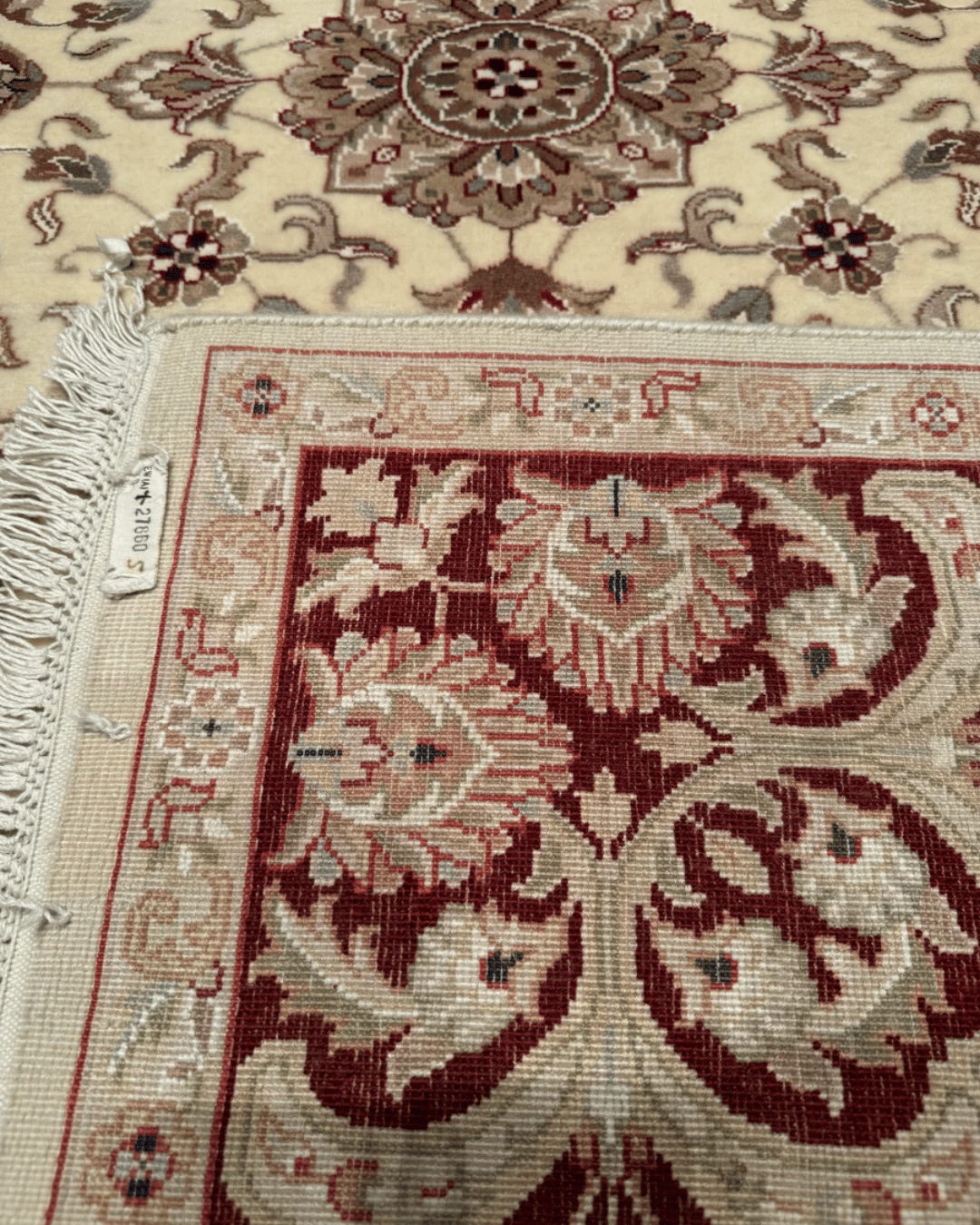 Tapis en laine style afghan 55 x 146 cm