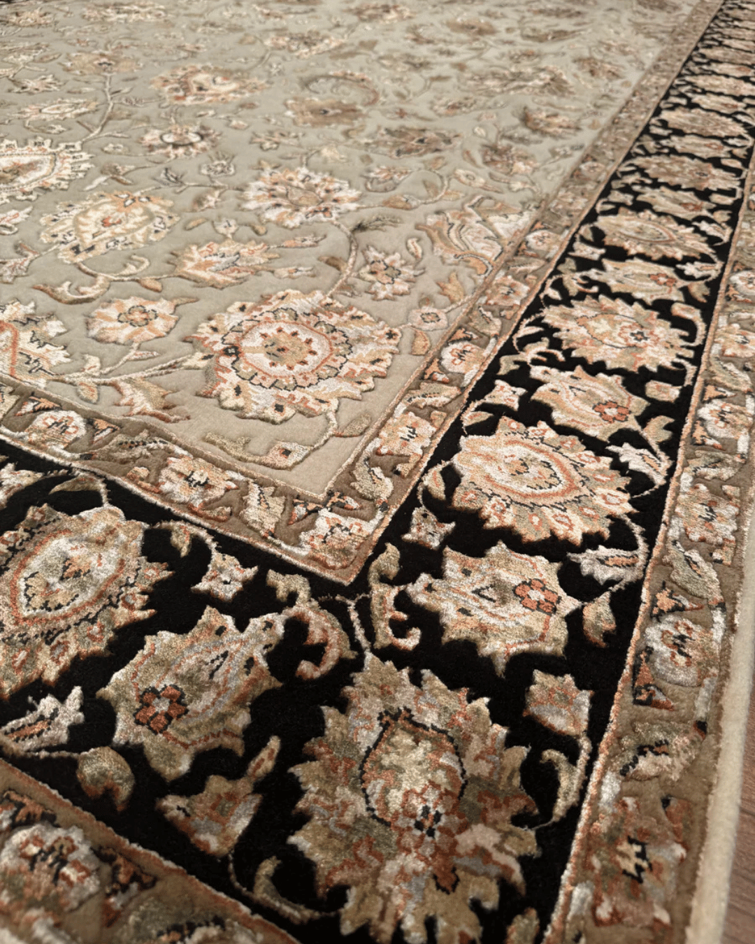 Tapis en laine style afghan 55 x 146 cm