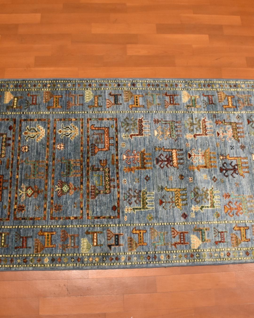 Sultani Hand-Knotted Wool Runner 2' 7" x 9' 2"