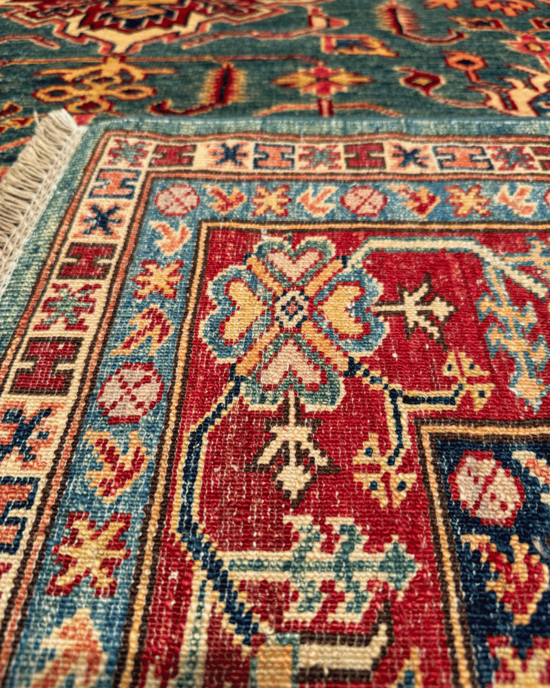 Shirvan Hand-Knotted Wool Rug 6' x 8'