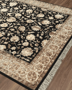 Ottoman Elegance Hand-Knotted Wool Rug 6' 5" x 9' 7"