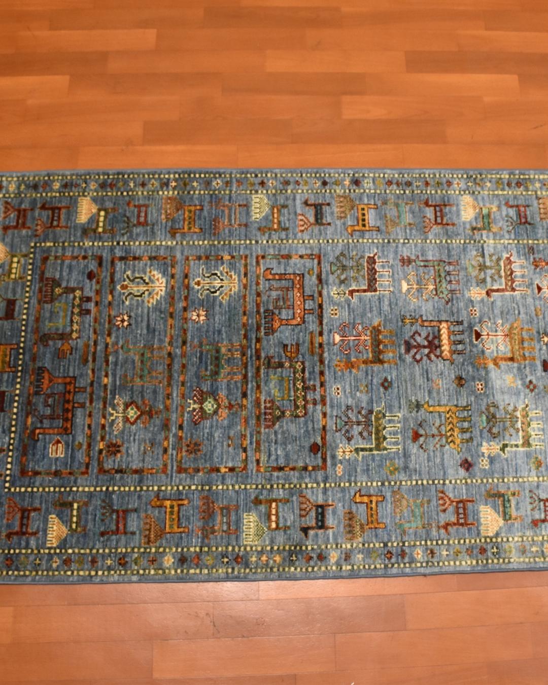 Sultani Hand-Knotted Wool Runner 2' 7" x 9' 25"