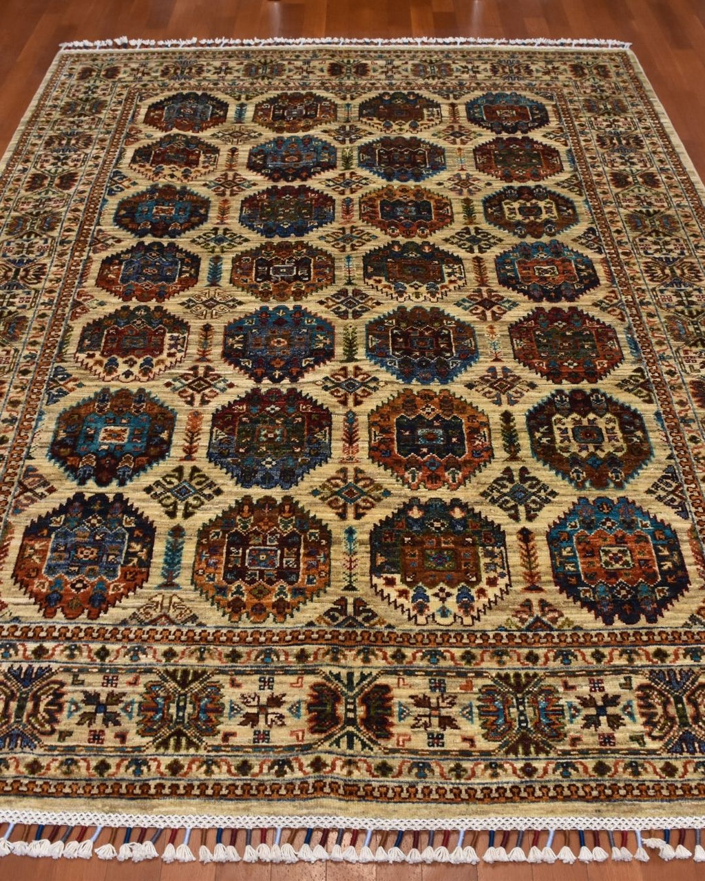 Veziri Hand-Knotted Wool Rug 5' x 6' 8"