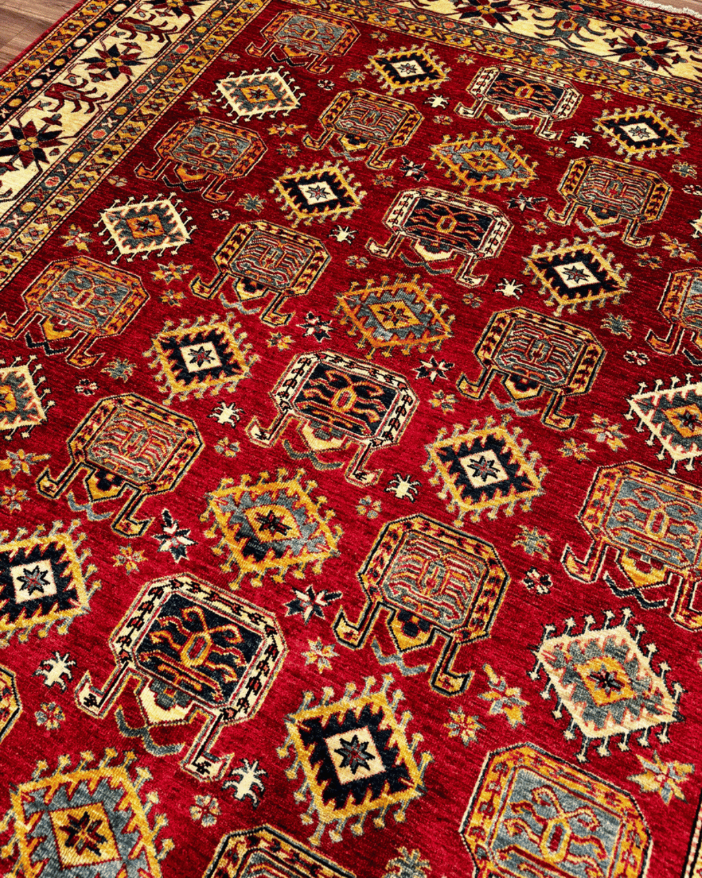 Shirvan Hand-Knotted Wool Rug 7' x 10'