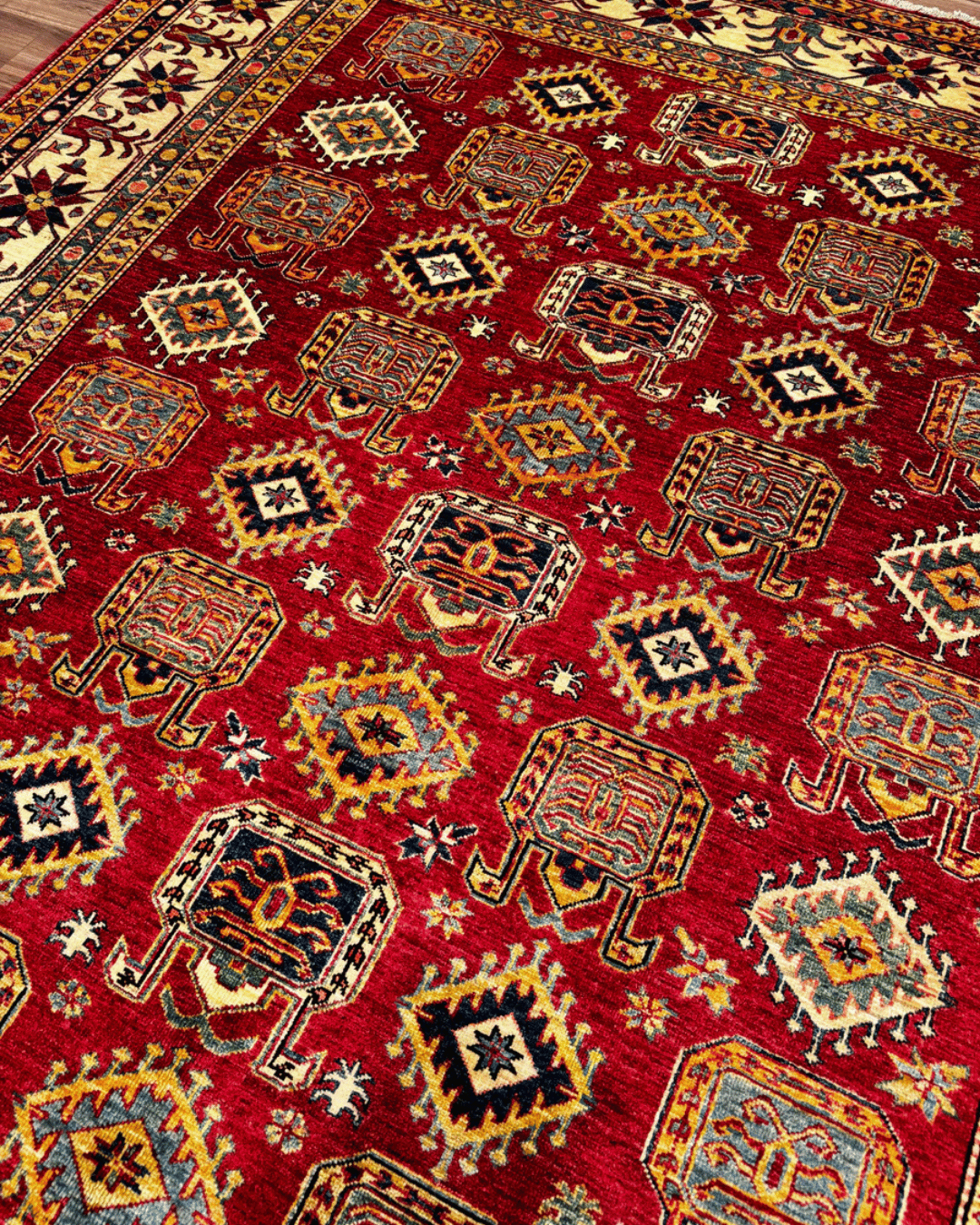 Shirvan Hand-Knotted Wool Rug 7' x 10'