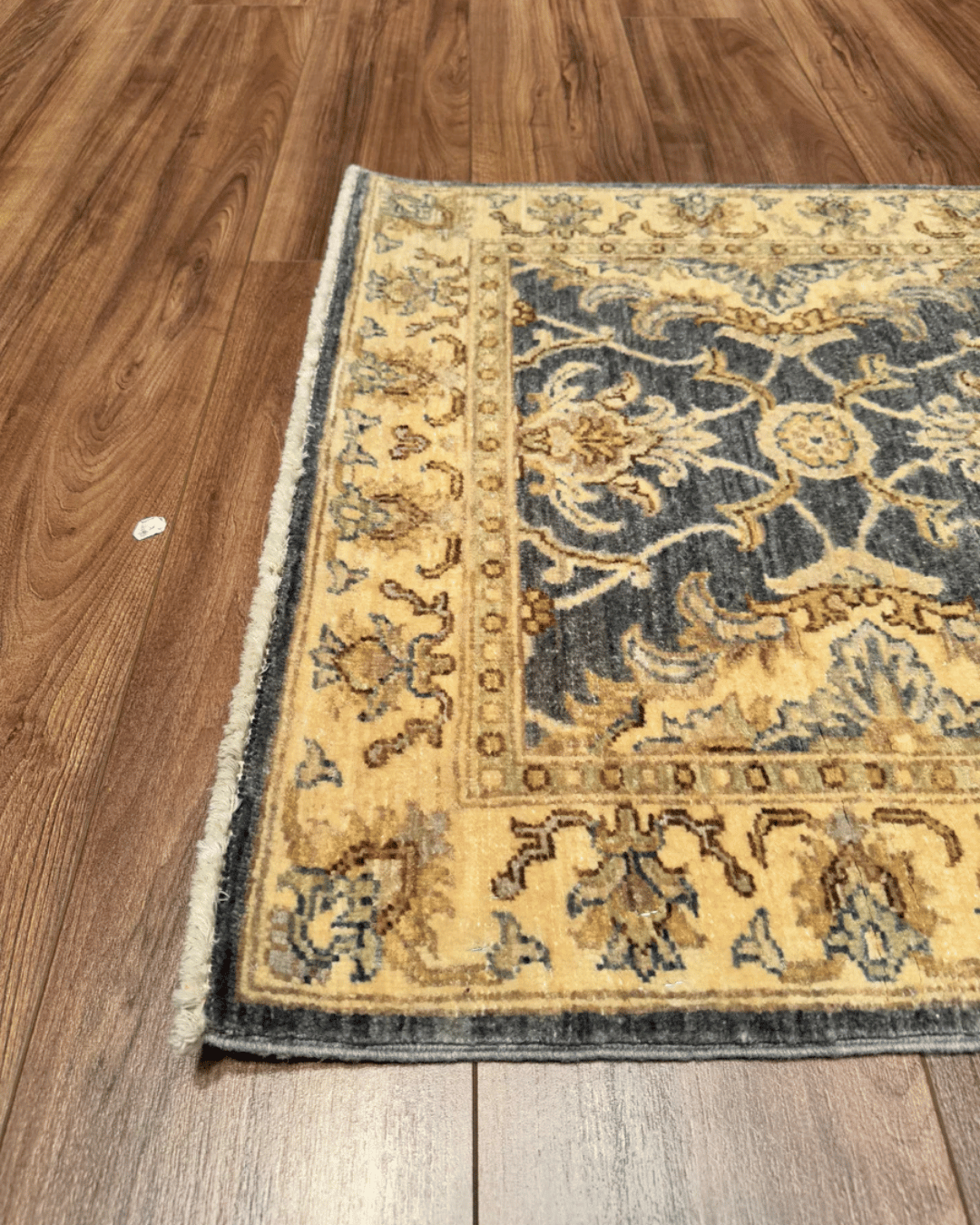 Ushak Hand-Knotted Wool Runner 2' x 11'