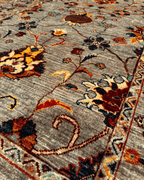 Sultani Hand-Knotted Wool Rug 4' x 6'