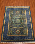 Mamluk Hand-Knotted Wool Rug 4' 3" x 5' 9"