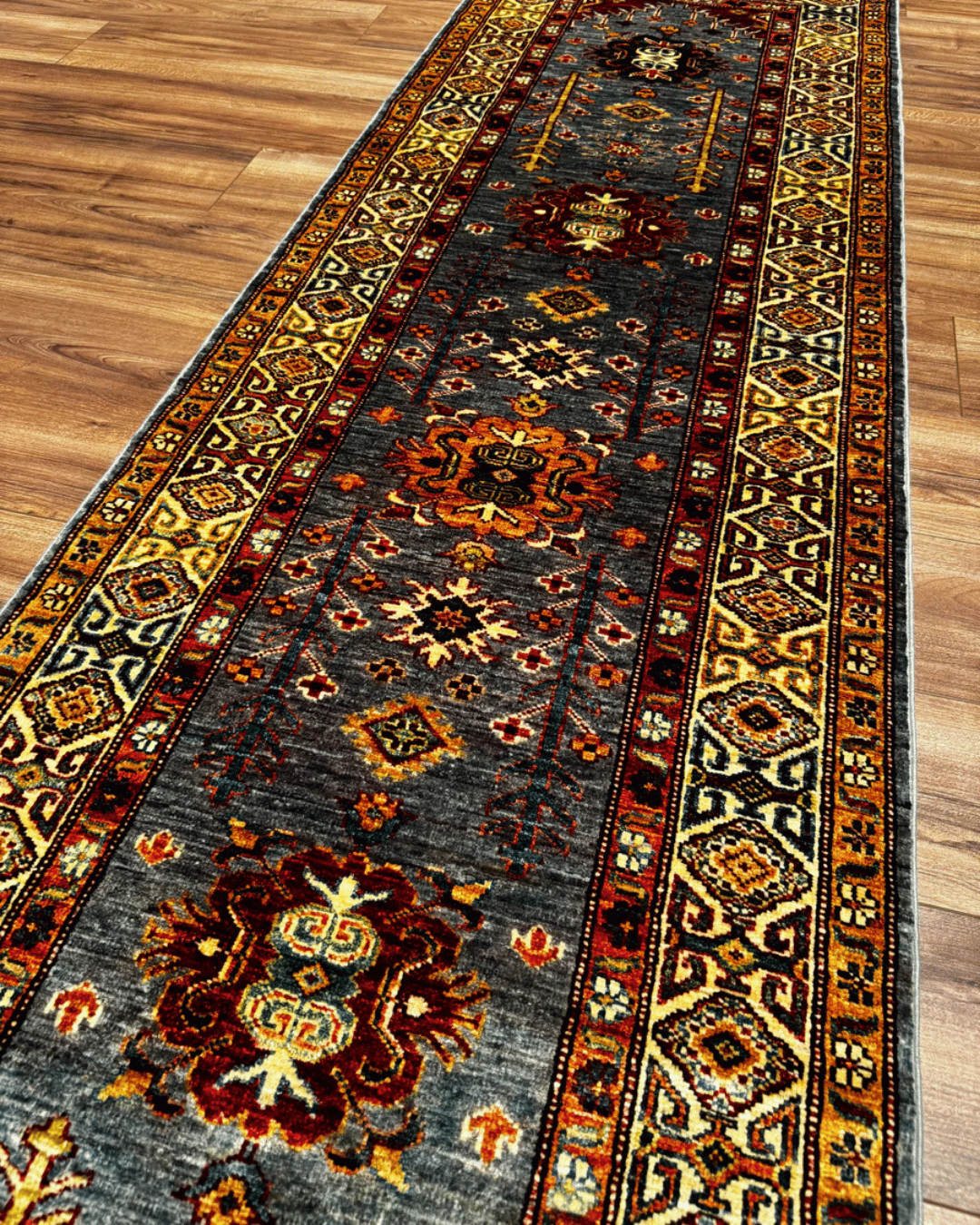 Shirvan Hand-Knotted Wool Runner 2' 6" x 9' 8"