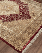 Tapis en laine style afghan 55 x 146 cm