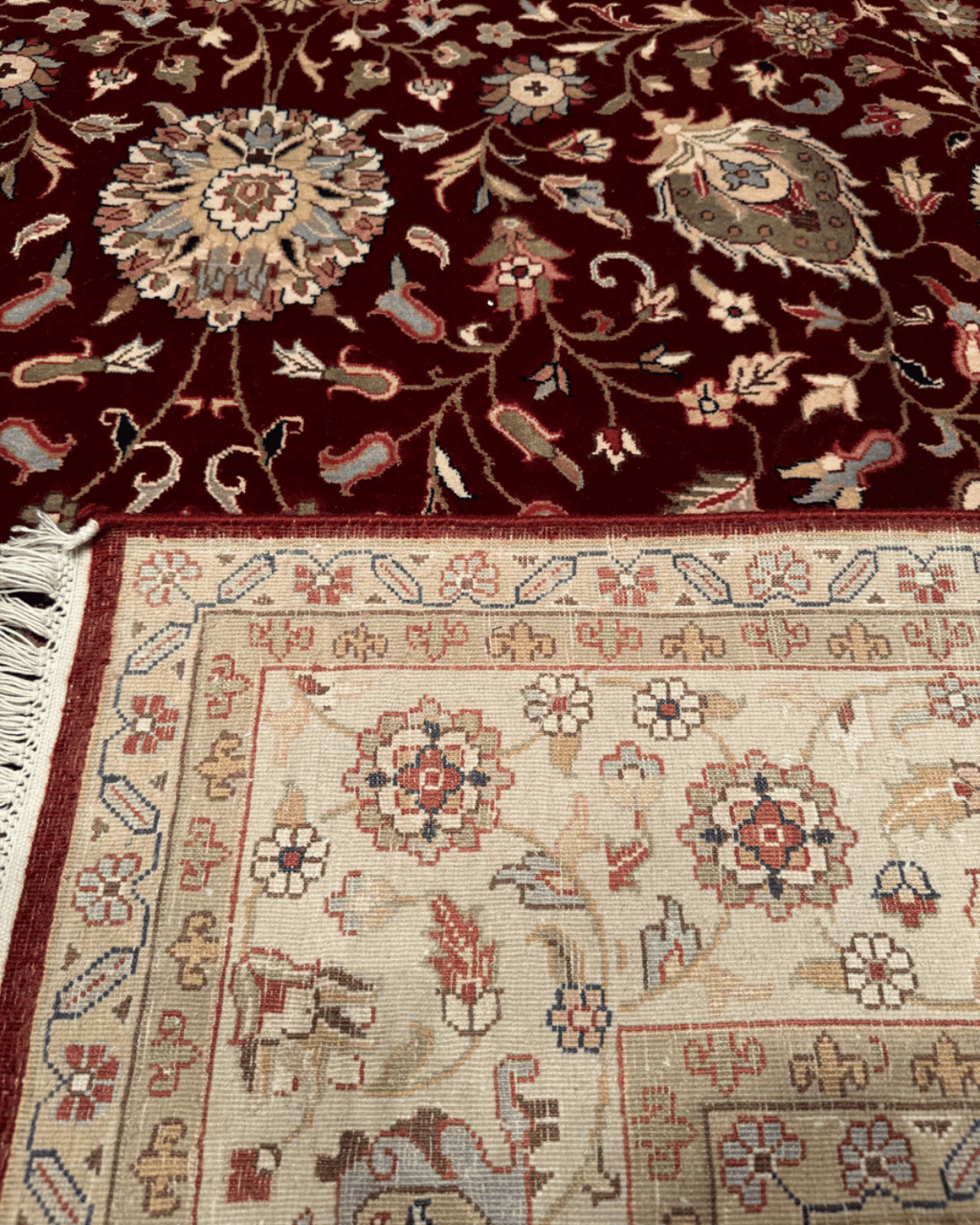 Ottoman Elegance Hand-Knotted Wool Rug 6' 6" x 10' 1"