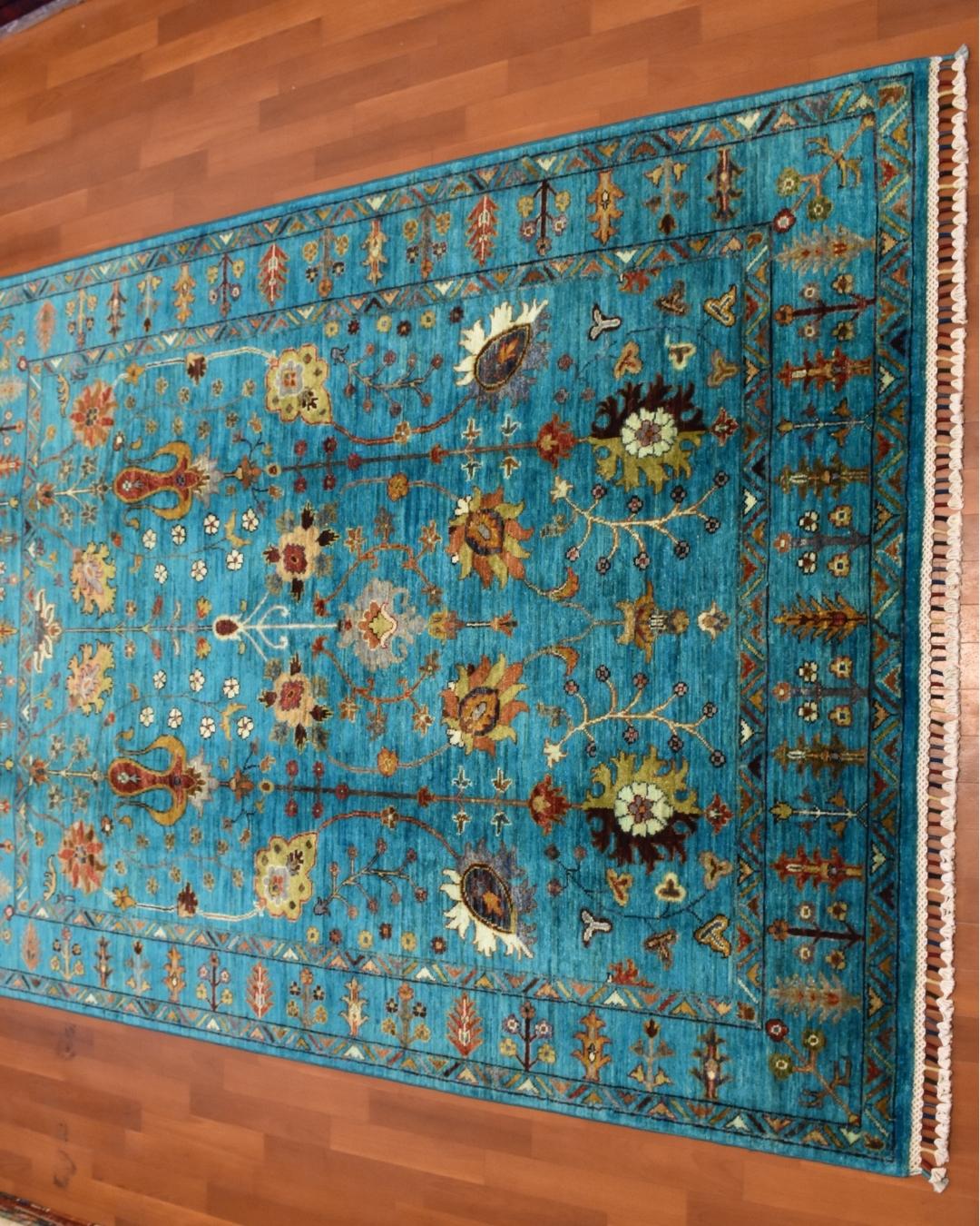 Sultani Hand-Knotted Wool Rug 156x204 cm 3.18 m² | 5x7 ft