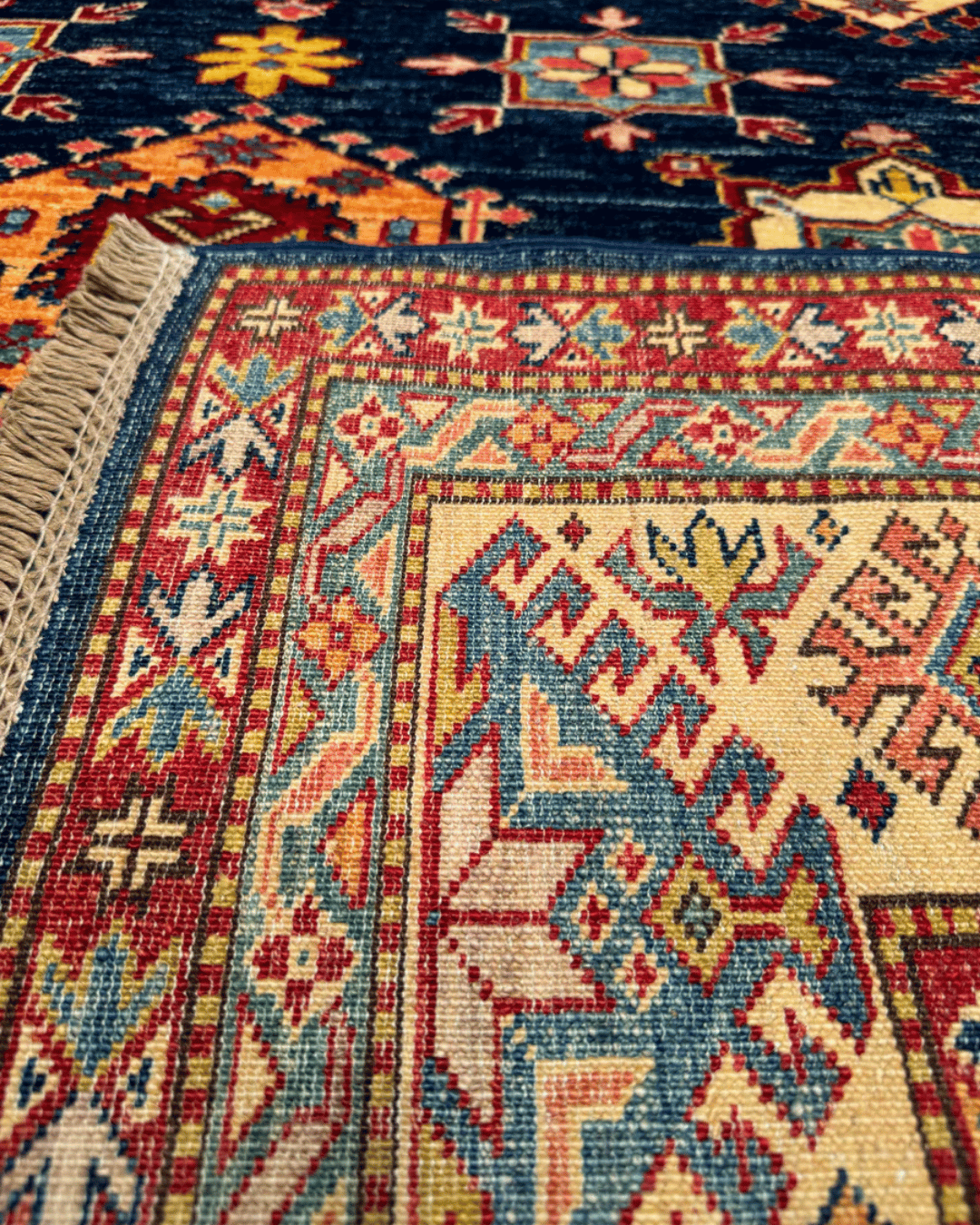 Shirvan Hand-Knotted Wool Rug 5' x 8'