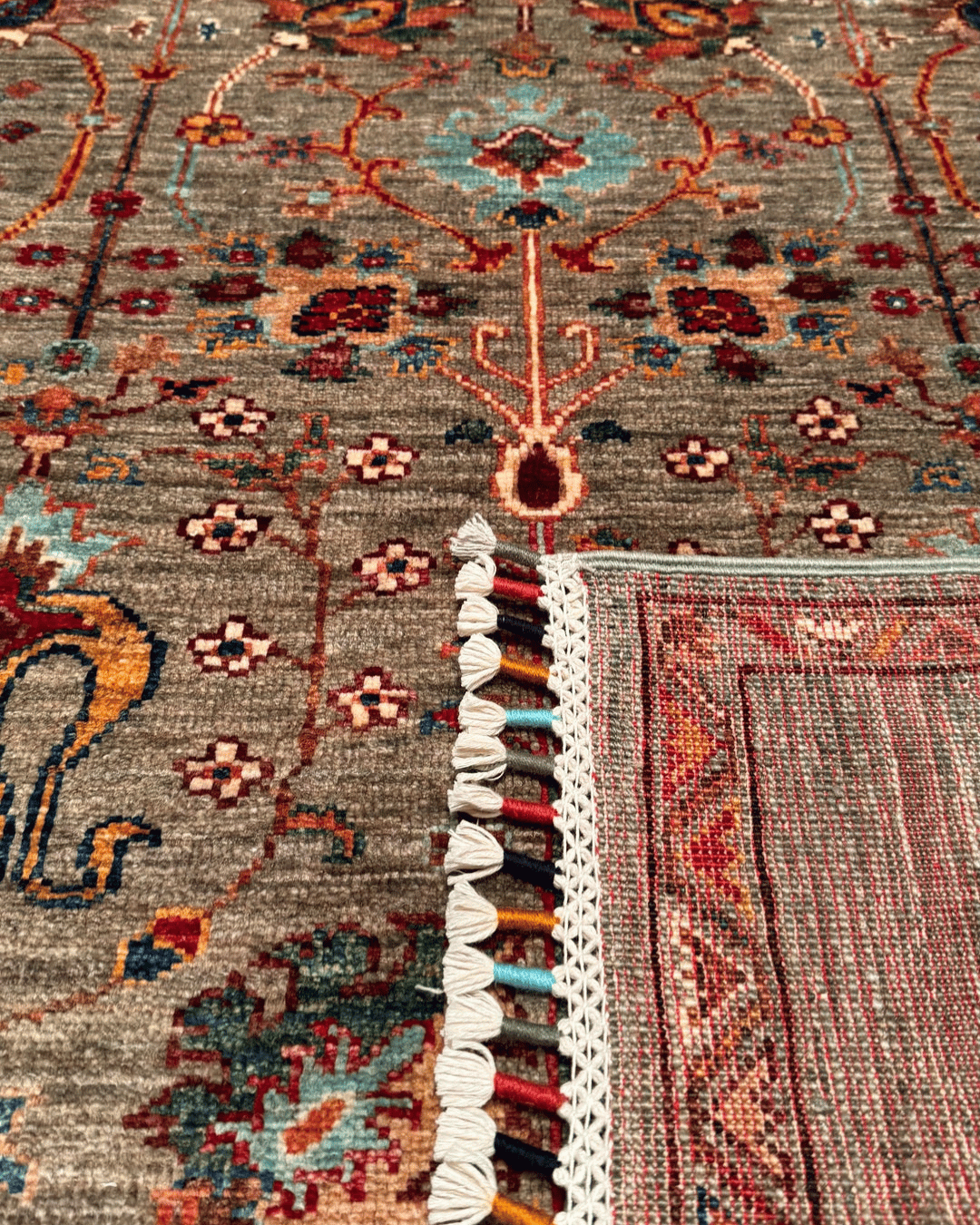 Sultani Hand-Knotted Wool Rug 3' 4" x 5' 2"