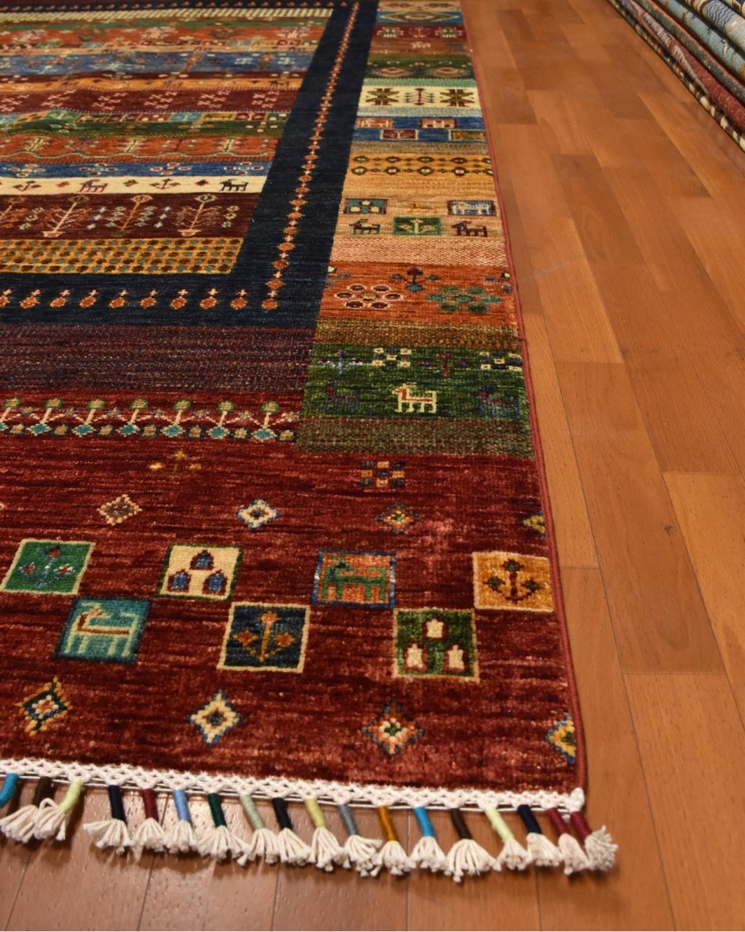 Sultani Hand-Knotted Wool Rug 5' 9" x 8'