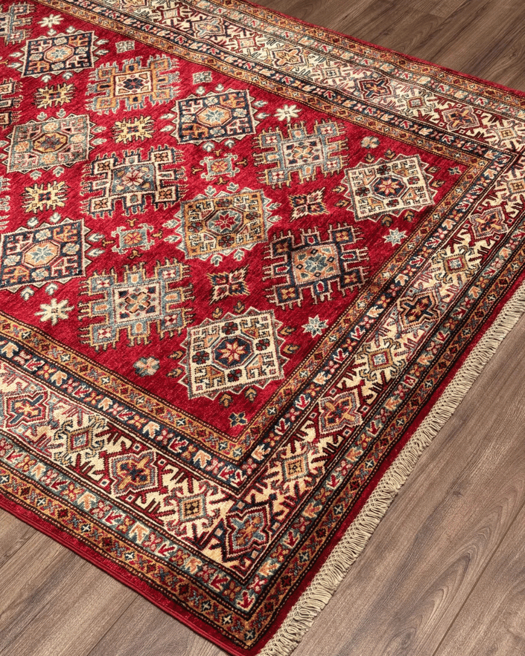 Shirvan Hand-Knotted Wool Rug 4' 8" x 6' 7"