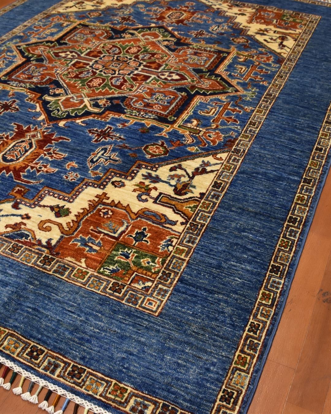 Sultani Hand-Knotted Wool Rug 5' x 6' 95"