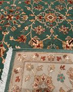 Ottoman Elegance Hand-Knotted Wool Rug 6' 5" x 9' 9"