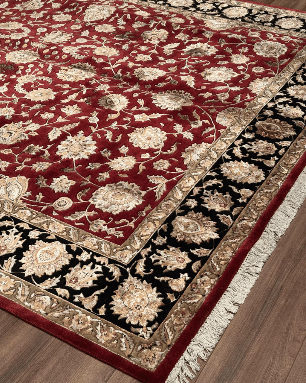 Ottoman Elegance Hand-Knotted Wool Rug 8' 3" x 10'