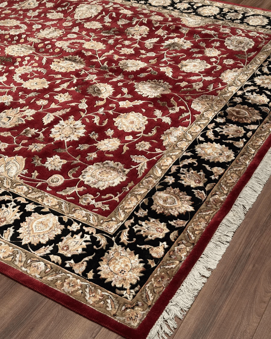 Ottoman Elegance Hand-Knotted Wool Rug 8' 3" x 10'