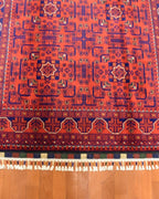 Afghan Hamyap Style Hand-Knotted Wool Rug 4' x 6' 5"