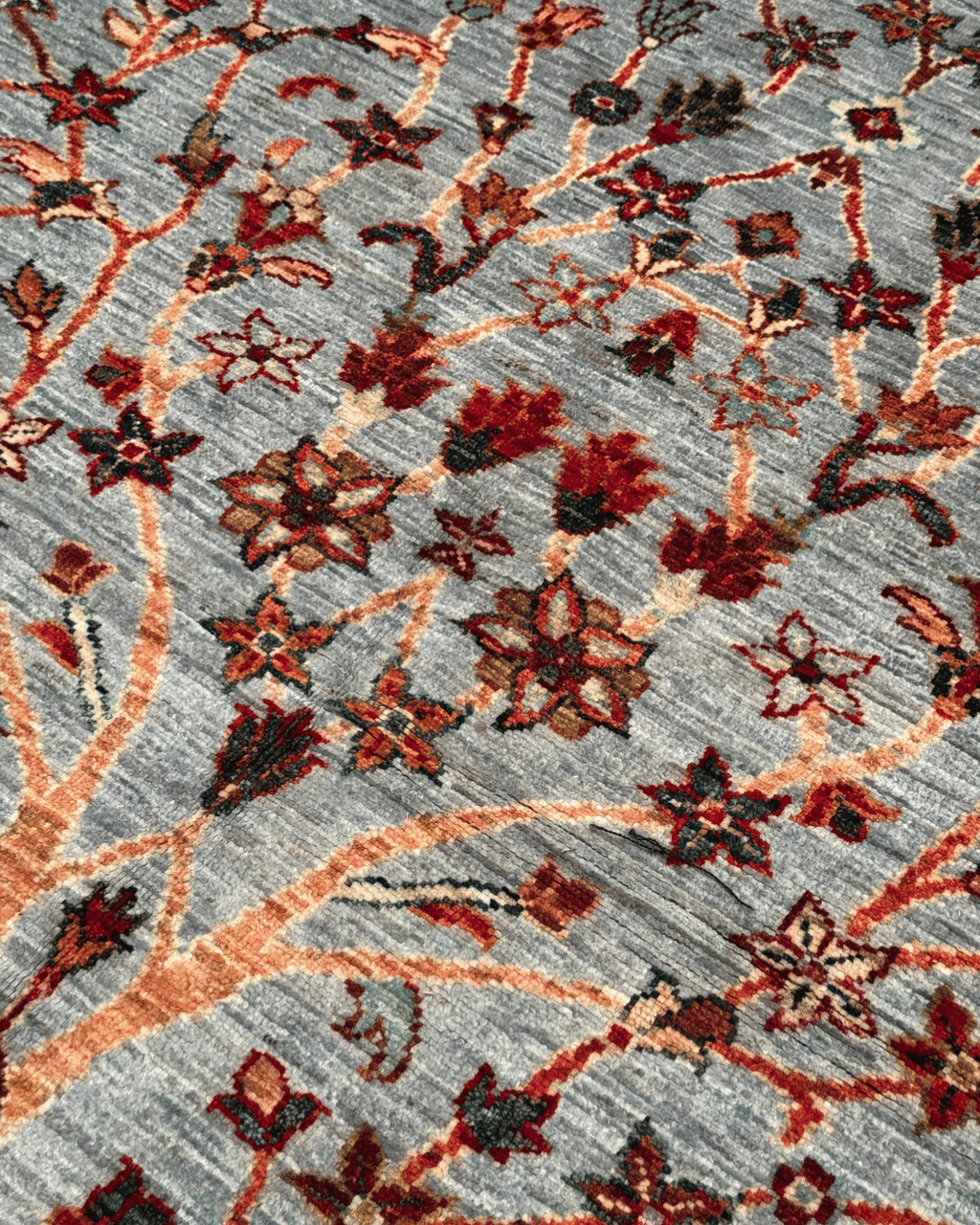 Sultani Hand-Knotted Wool Rug 4' 1" x 6' 1"