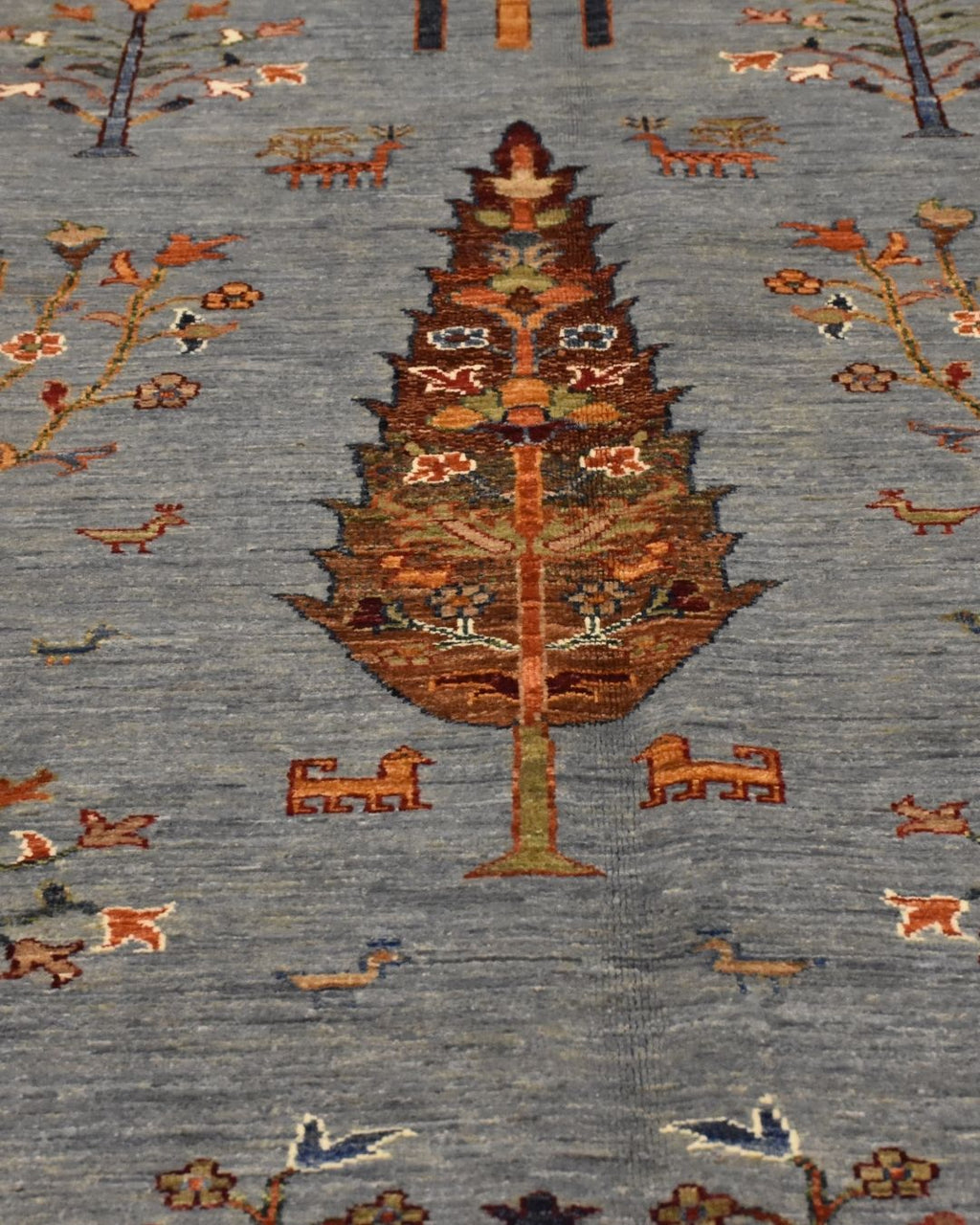 Tapis en laine style afghan 55 x 146 cm