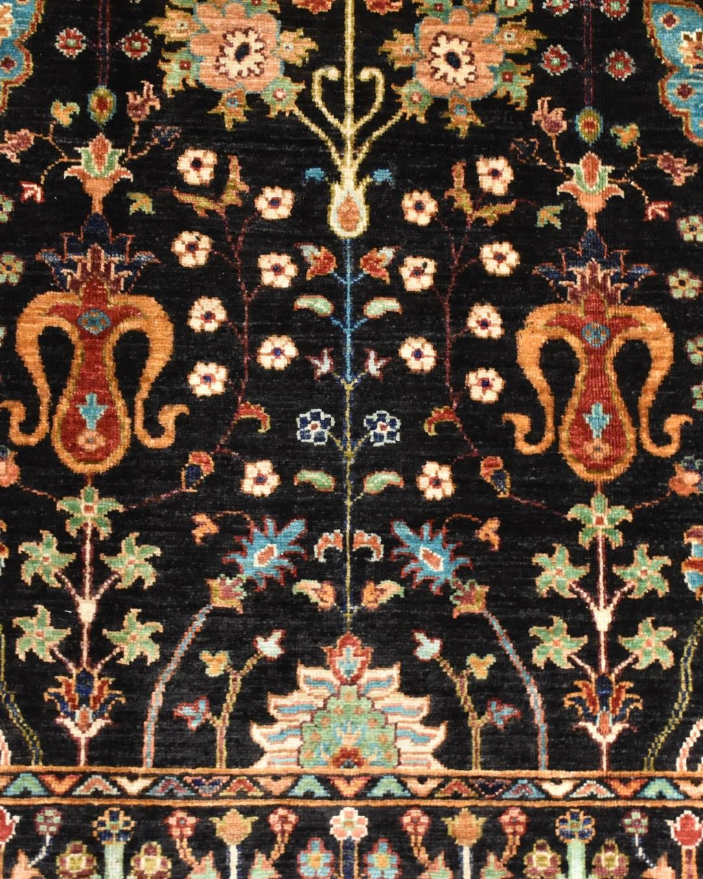 Sultani Hand-Knotted Wool Rug 4' x 6'