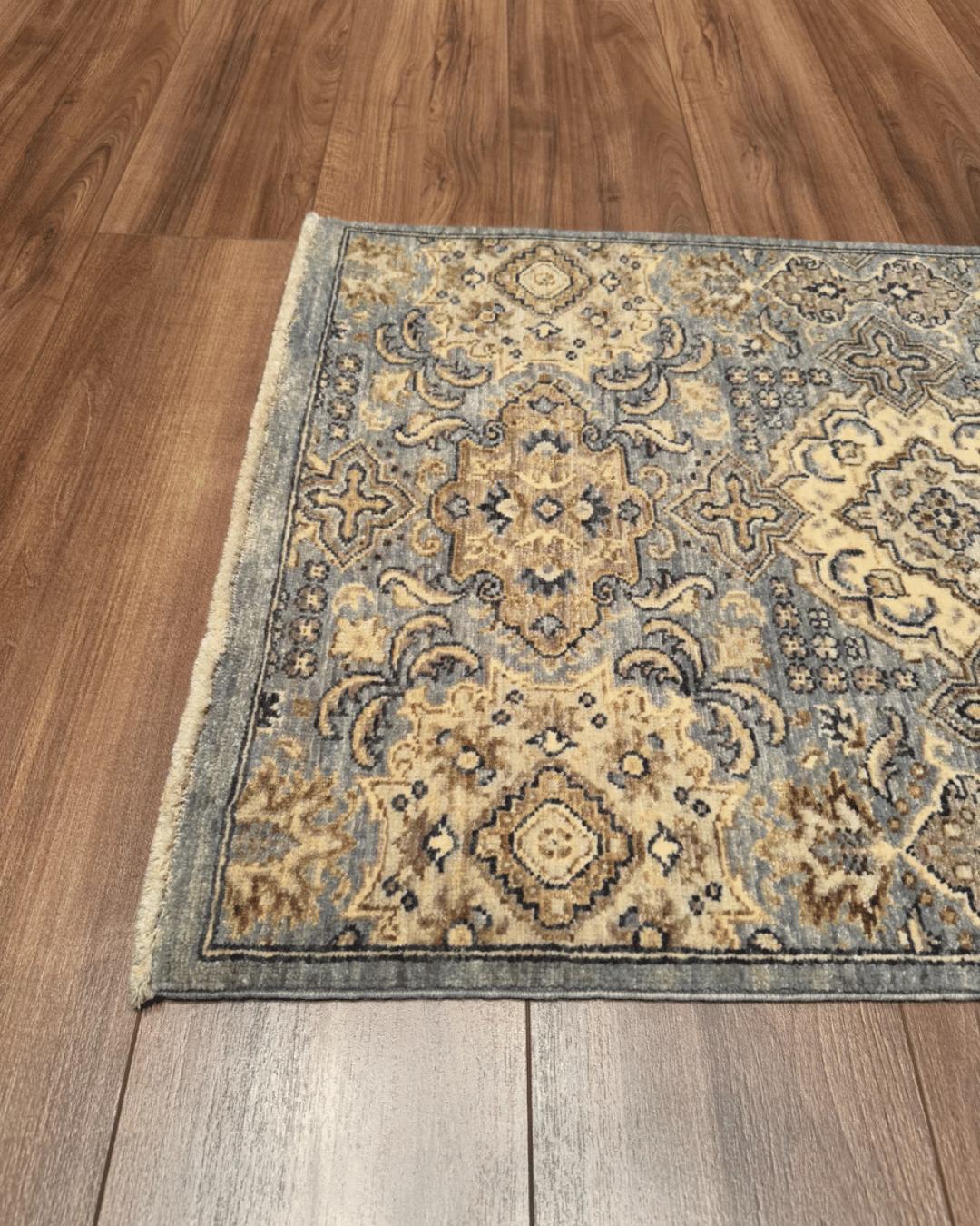 Ushak Hand-Knotted Wool Runner 2' x 12'
