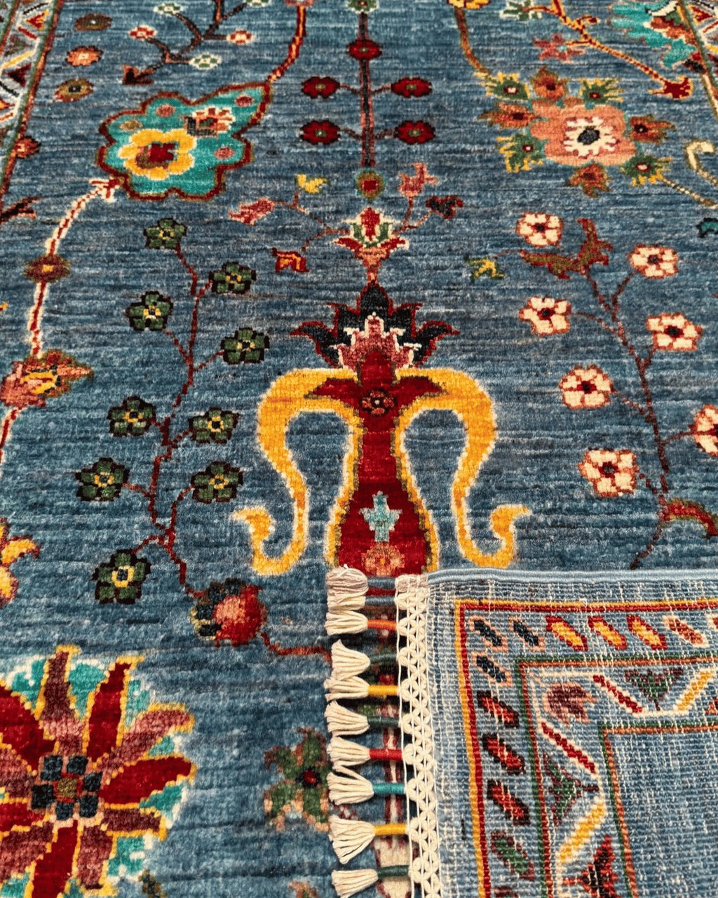 Sultani Hand-Knotted Wool Rug 3' 4" x 5' 2"