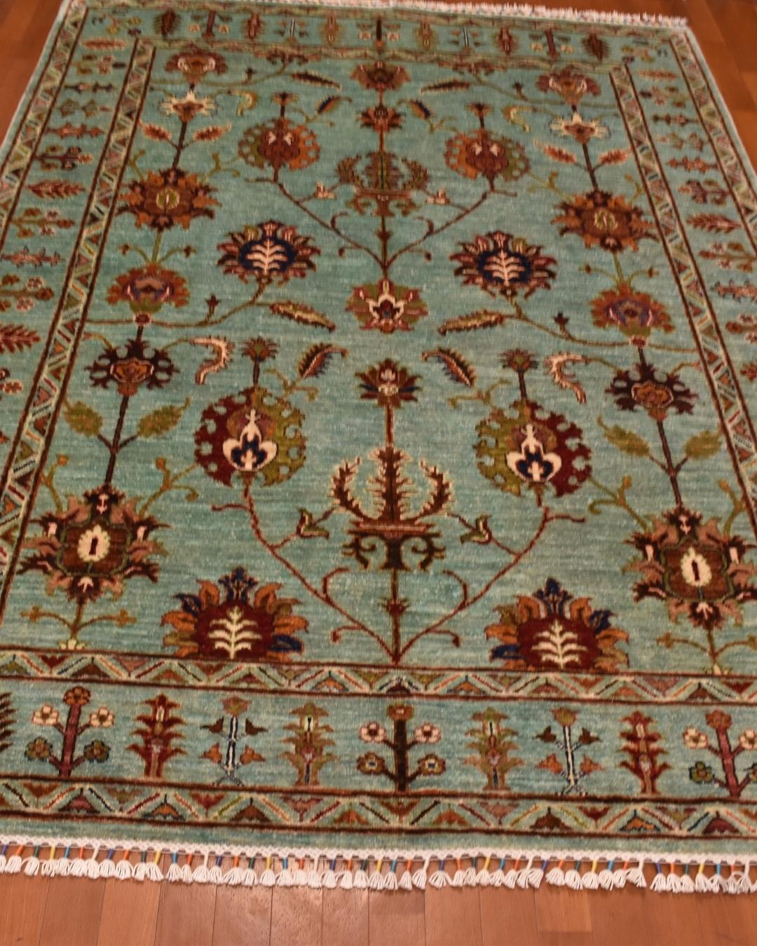 Sultani Hand-Knotted Wool Rug 5' x 6' 8"