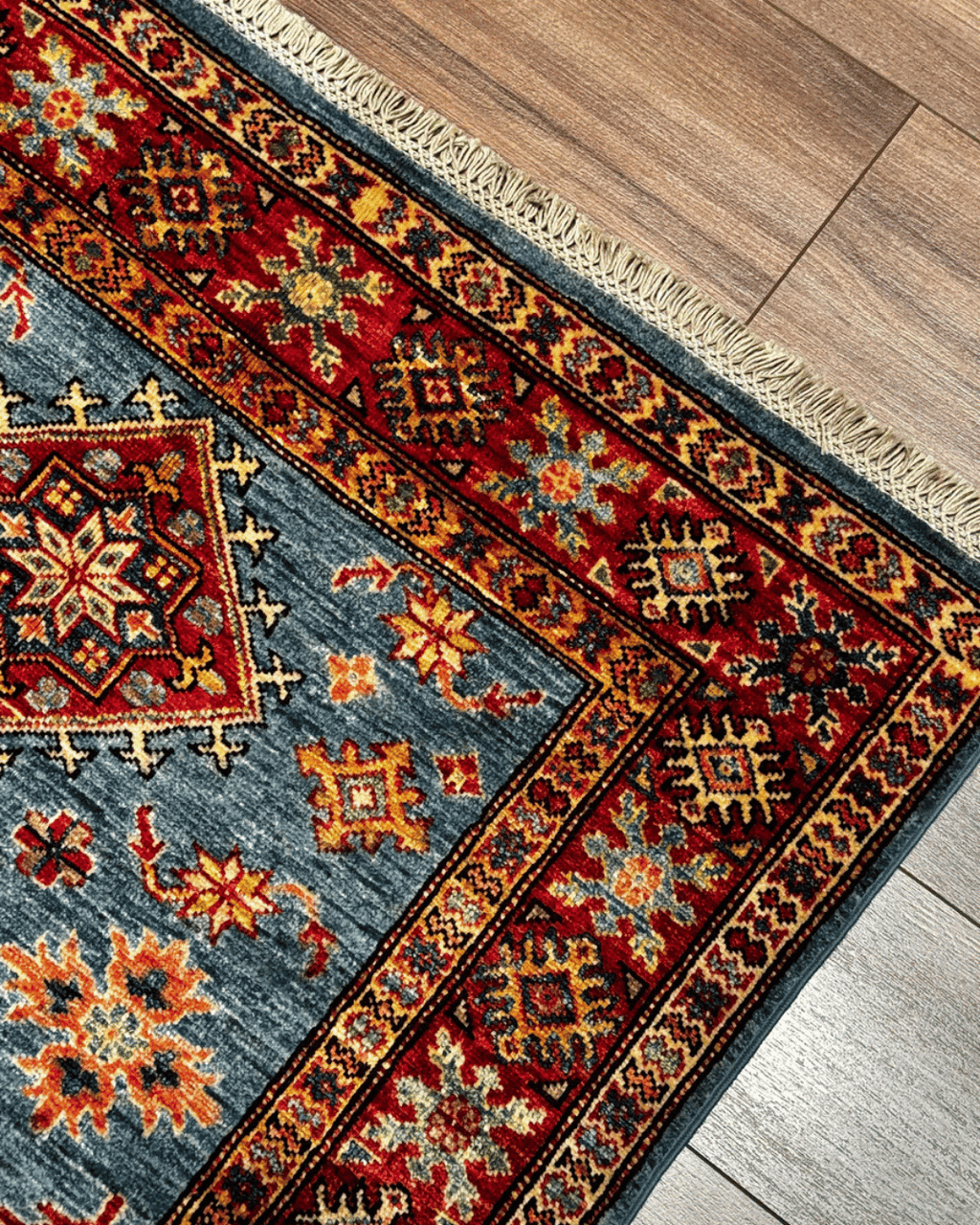 Shirvan Hand-Knotted Wool Rug 3' 1" x 4' 9"