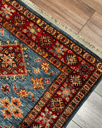 Shirvan Hand-Knotted Wool Rug 3' 1" x 4' 9"