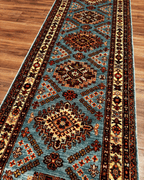 Shirvan Hand-Knotted Wool Runner 2' 7" x 9' 9"