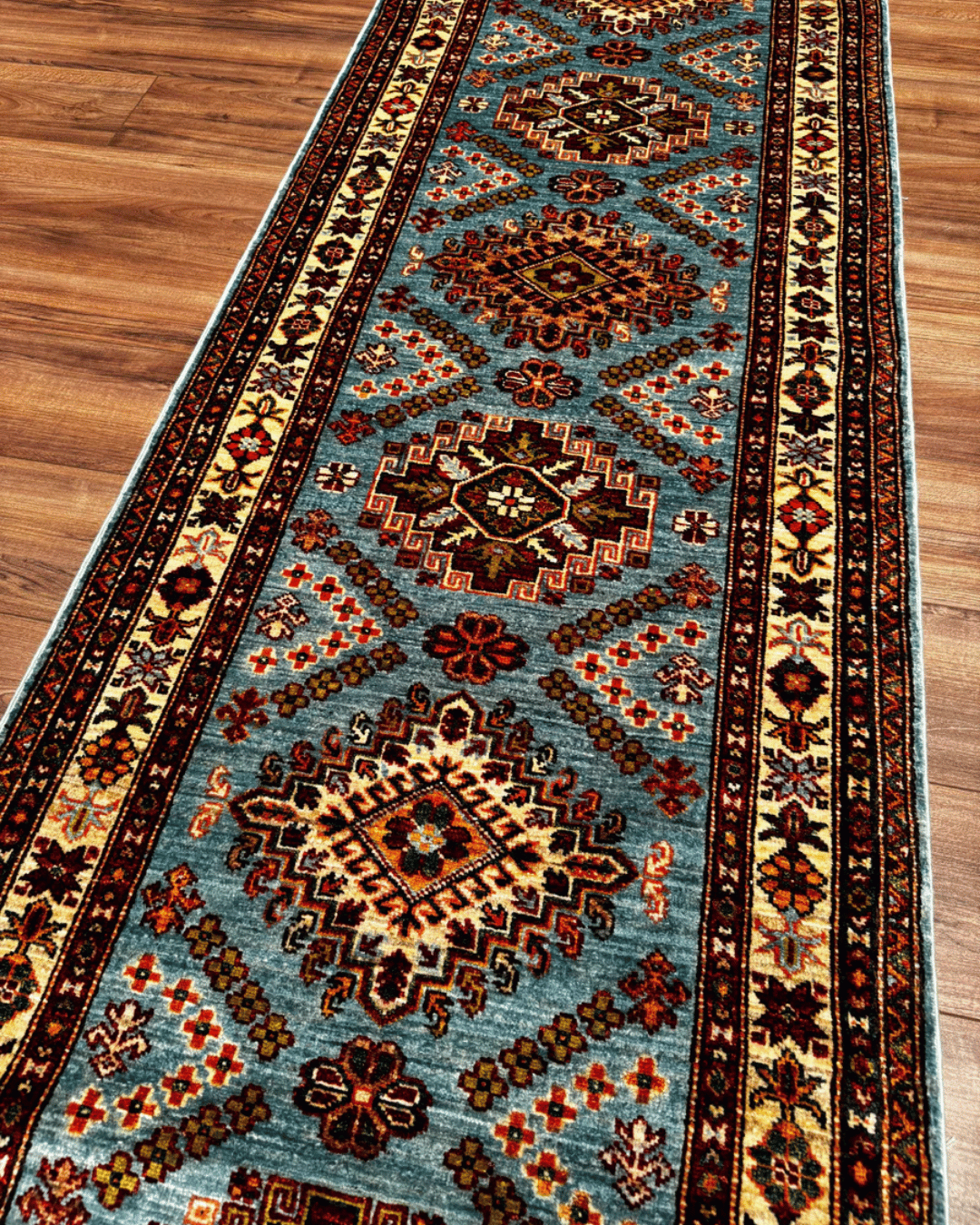 Shirvan Hand-Knotted Wool Runner 2' 7" x 9' 9"