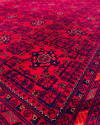 Handwoven Afghan Style Wool Rug 8' 5" x 11' 5"