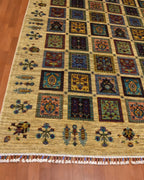 Sultani Hand-Knotted Wool Rug 5' 54" x 8'