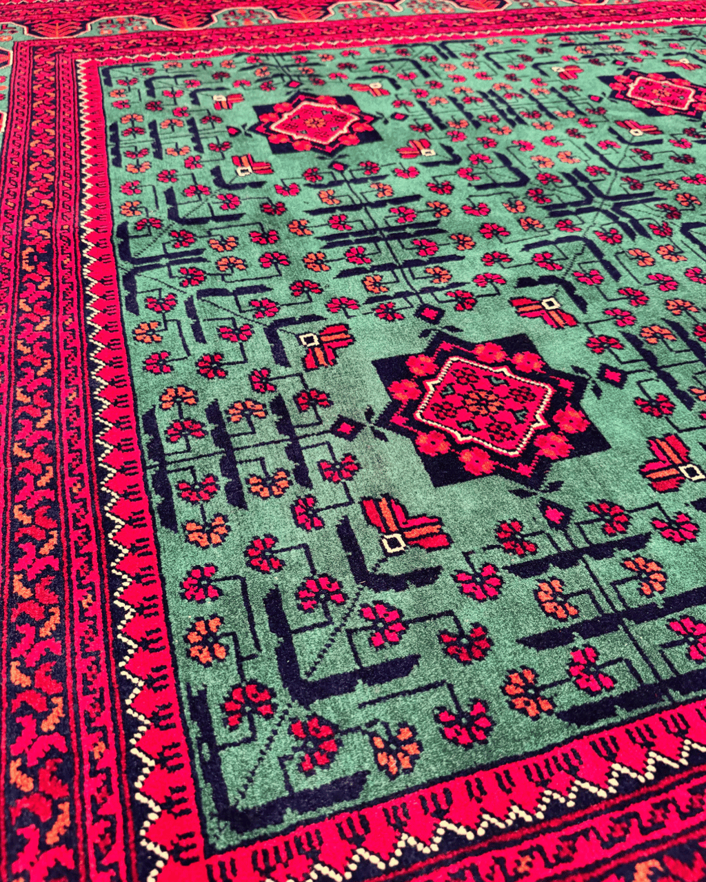 Wolle im afghanischen Stil 1,8x4,8ft – 55x146cm