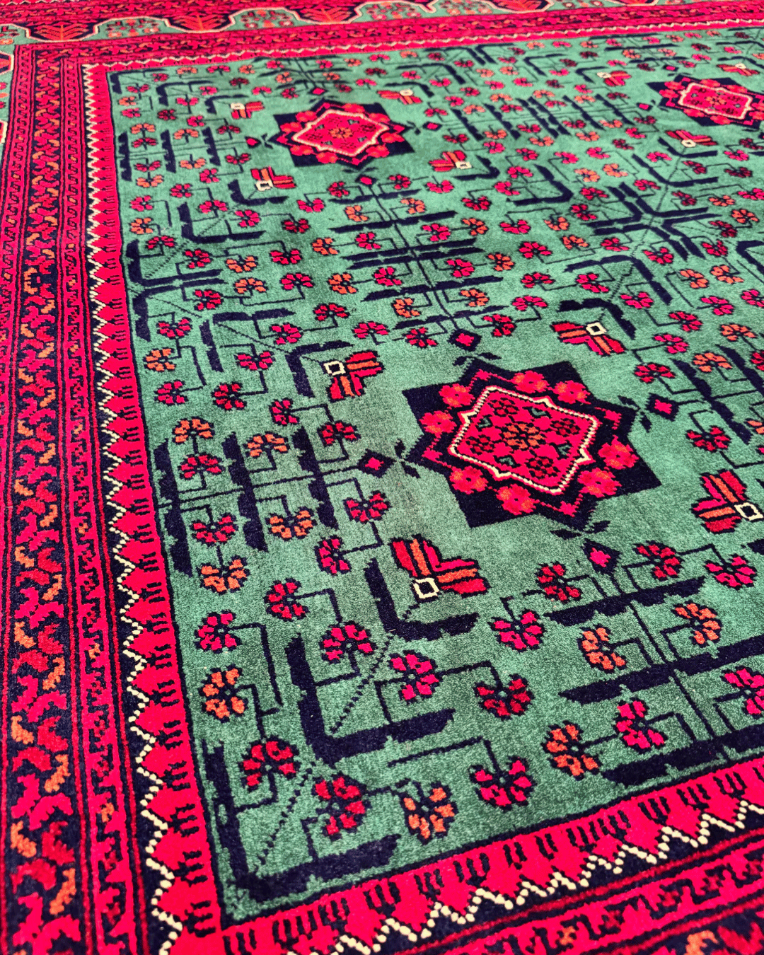 Wolle im afghanischen Stil 1,8x4,8ft – 55x146cm