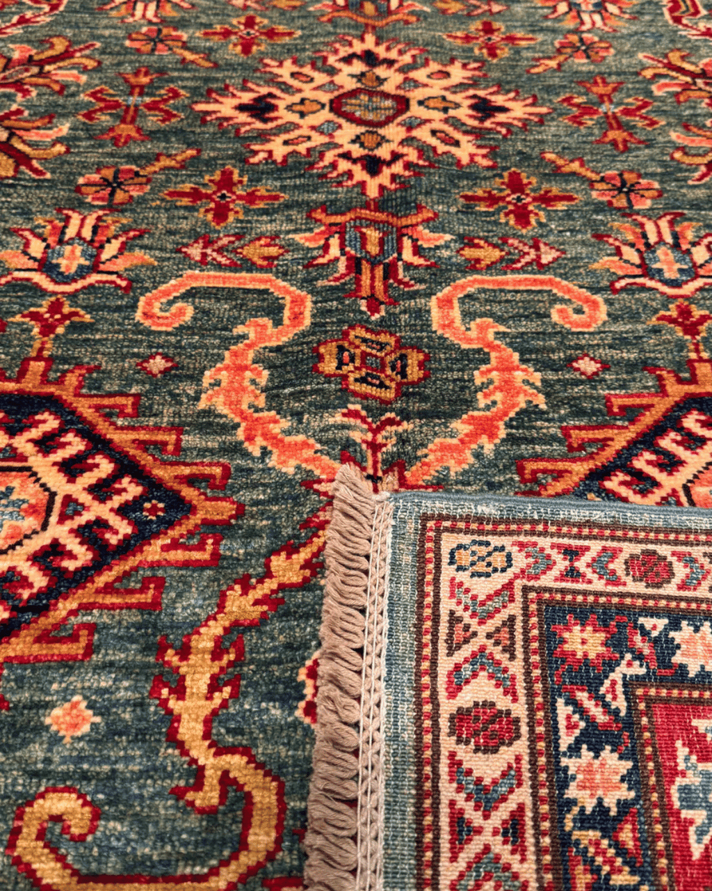 Shirvan Hand-Knotted Wool Rug 3' 9" x 6' 5"