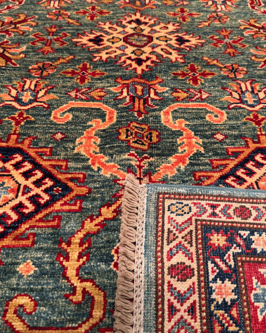 Shirvan Hand-Knotted Wool Rug 3' 9" x 6' 5"