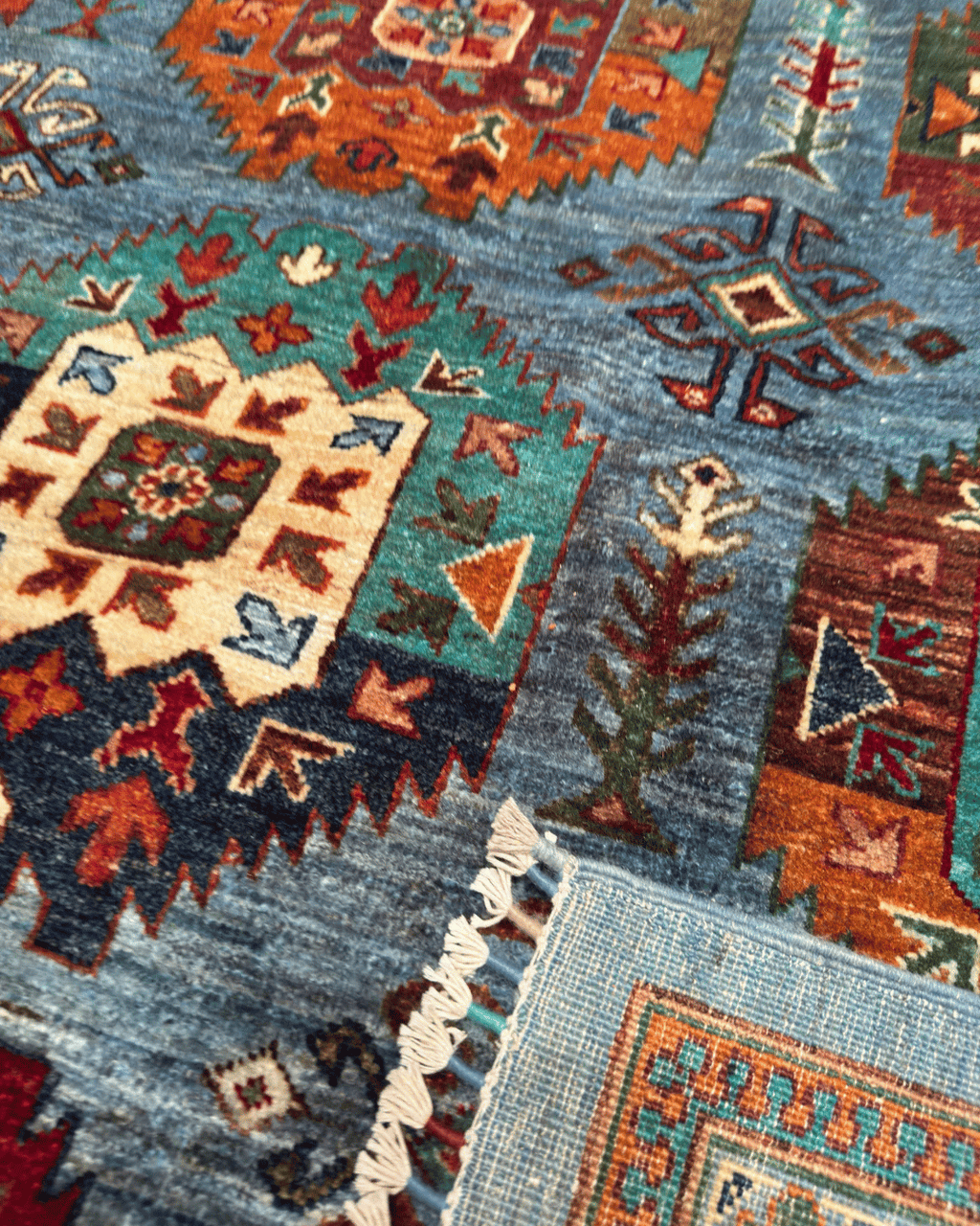 Veziri Hand-Knotted Wool Rug 9' x 12'