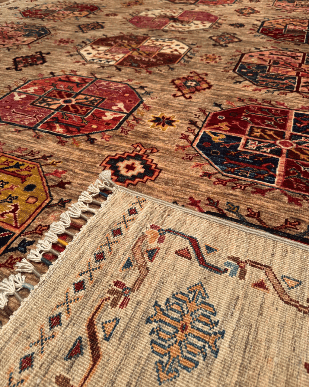 Veziri Hand-Knotted Wool Rug 8' 2" x 9' 7"