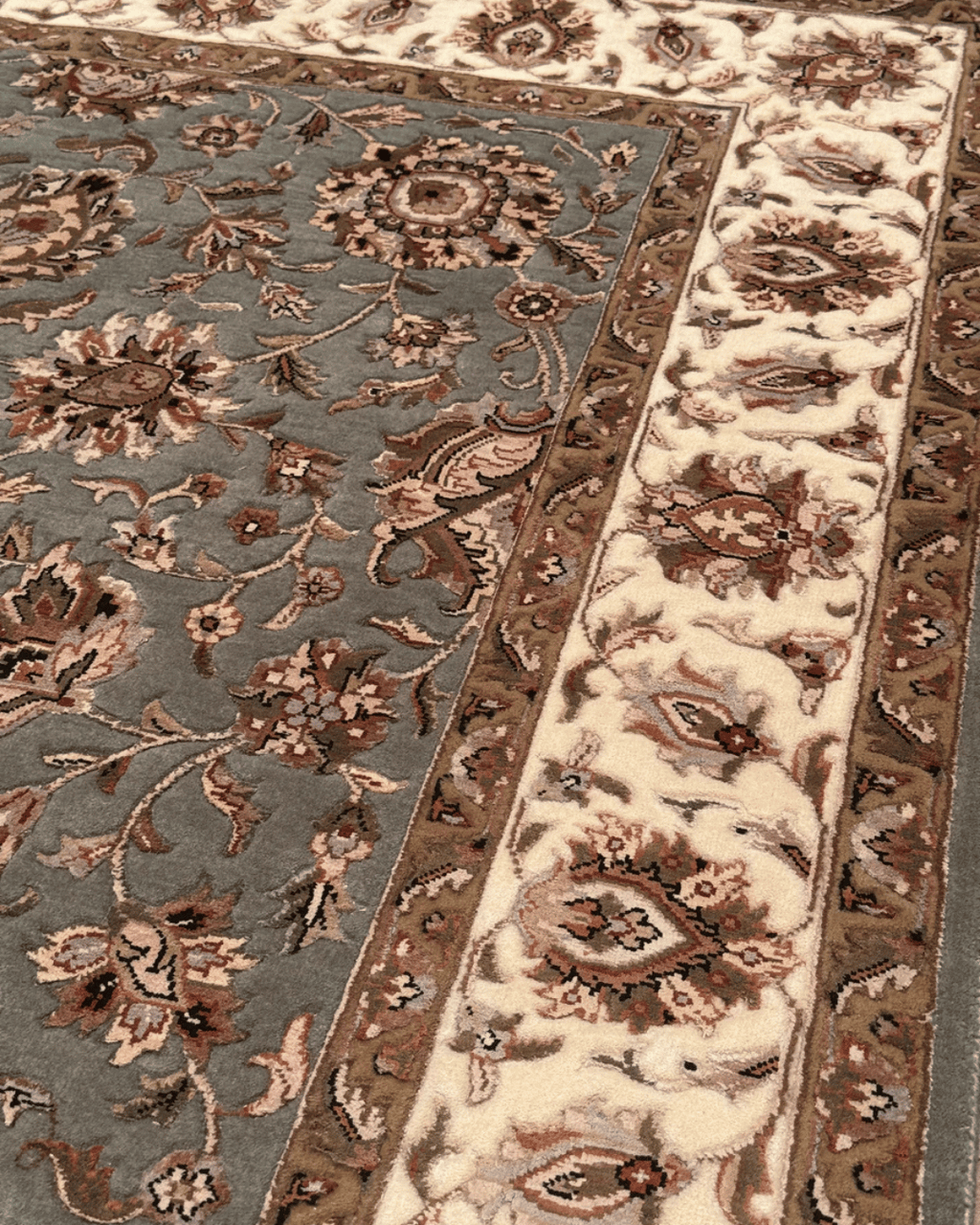 Ottoman Elegance Hand-Knotted Wool Rug 6' x 8' 1"