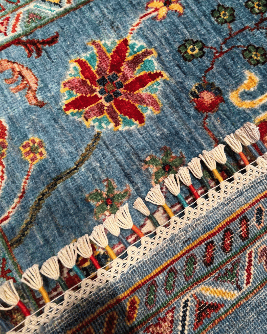 Sultani Hand-Knotted Wool Rug 3' 4" x 5' 2"