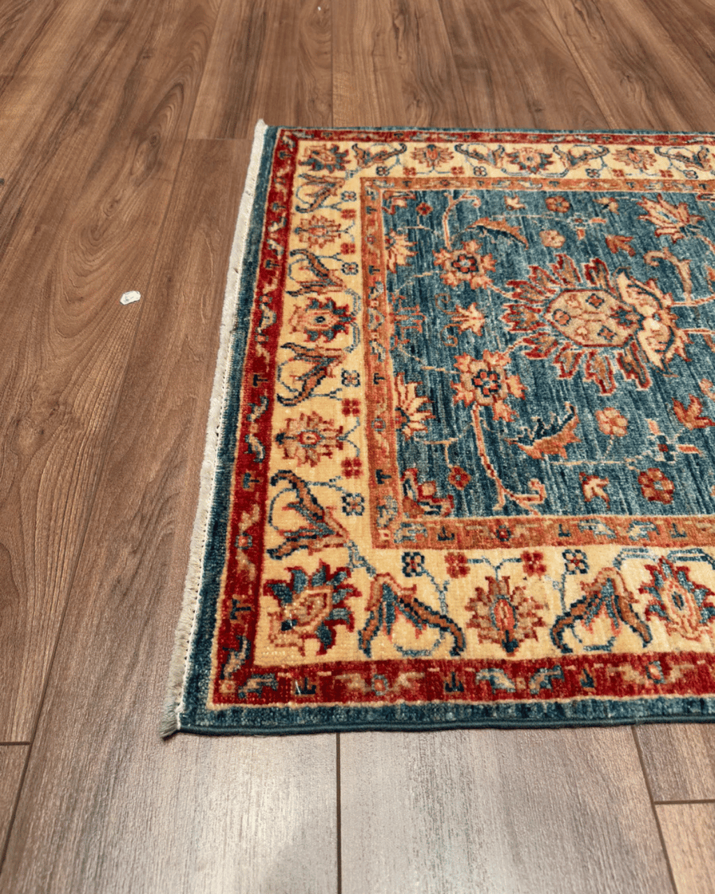 Ushak Hand-Knotted Wool Runner 2' x 10'