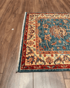 Ushak Hand-Knotted Wool Runner 2' x 10'